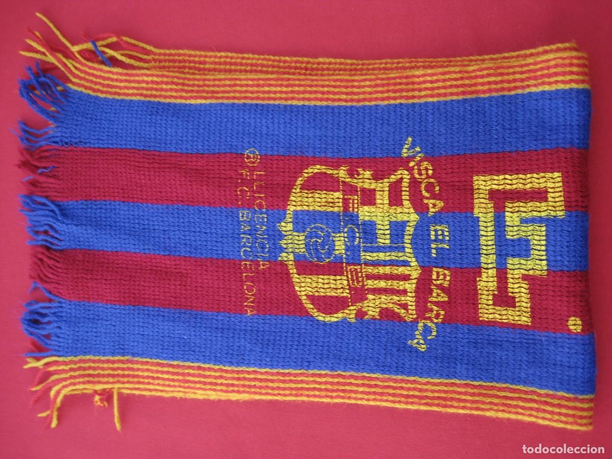 Coleccionismo deportivo: BUFANDA F.C.BARCELONA. - Foto 5