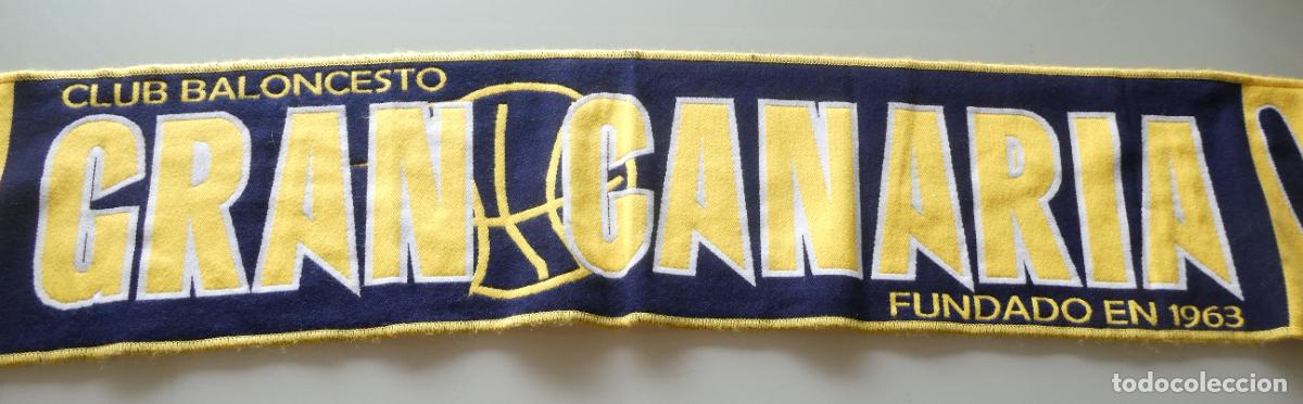 Coleccionismo deportivo: BUFANDA DE BALONCESTO CB GRAN CANARIA. 140GR - Foto 2