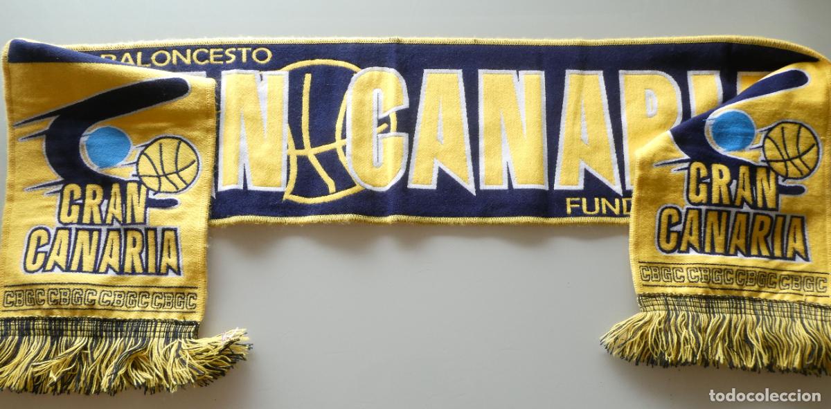 Coleccionismo deportivo: BUFANDA DE BALONCESTO CB GRAN CANARIA. 140GR - Foto 1