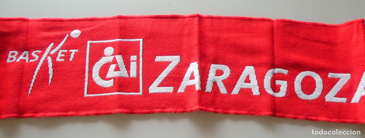Coleccionismo deportivo: BUFANDA DE BALONCESTO CAI ZARAGOZA OSCAR MAYER. 90GR - Foto 2