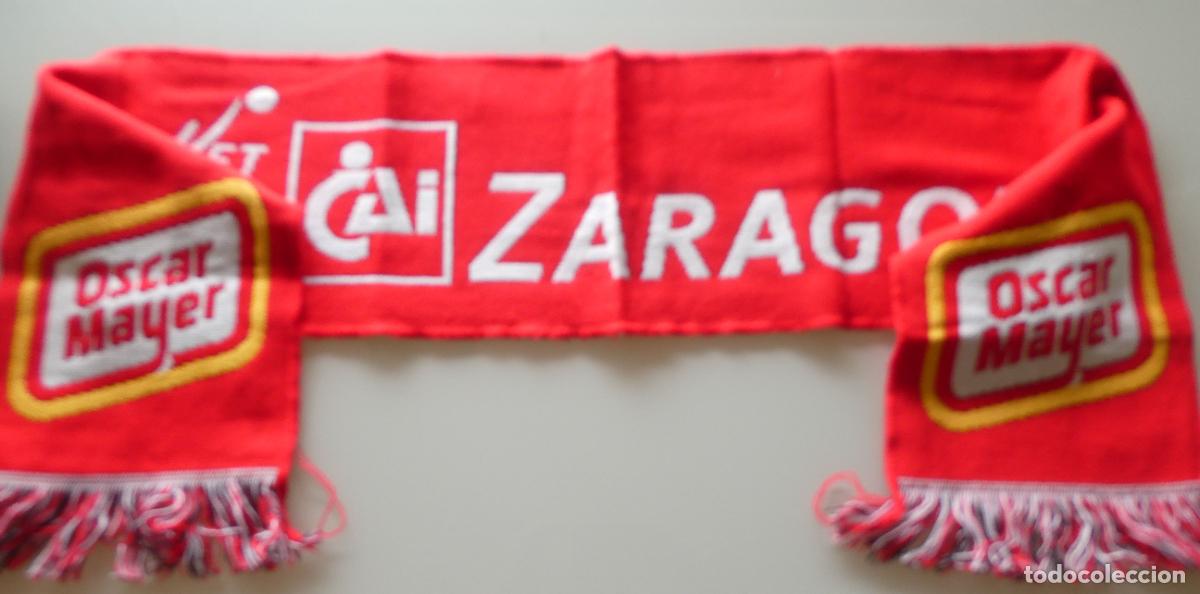Coleccionismo deportivo: BUFANDA DE BALONCESTO CAI ZARAGOZA OSCAR MAYER. 90GR - Foto 1
