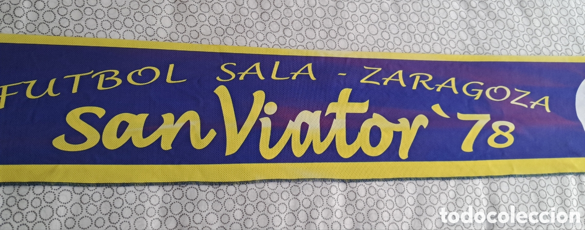 Coleccionismo deportivo: Bufanda Futbol sala San V&iacute;ator Zaragoza - Foto 6