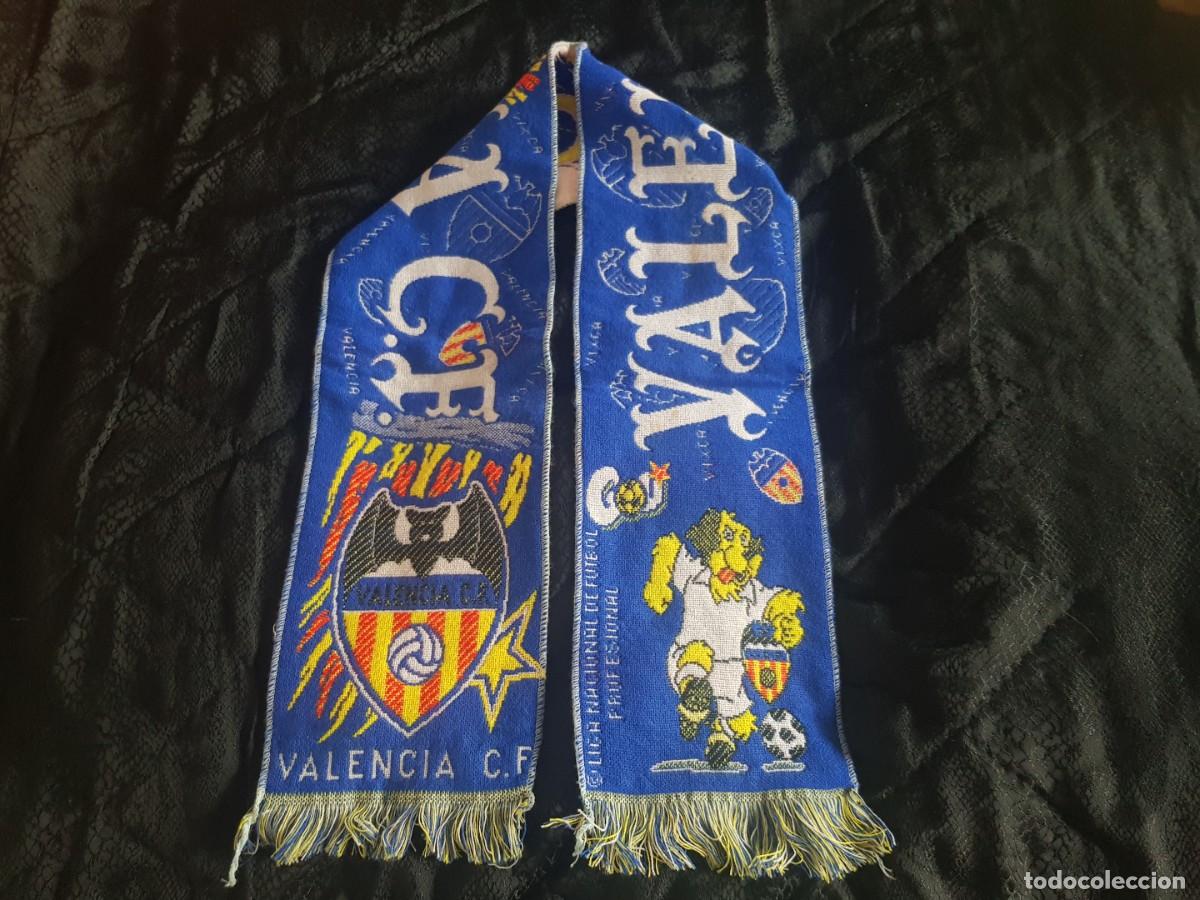 Coleccionismo deportivo: Bufanda a&ntilde;os 90 Valencia CF - Foto 1
