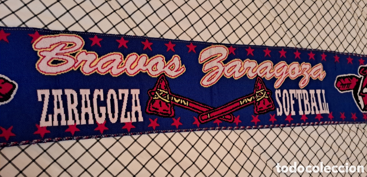 Coleccionismo deportivo: Bufanda Softball Zaragoza - Foto 4