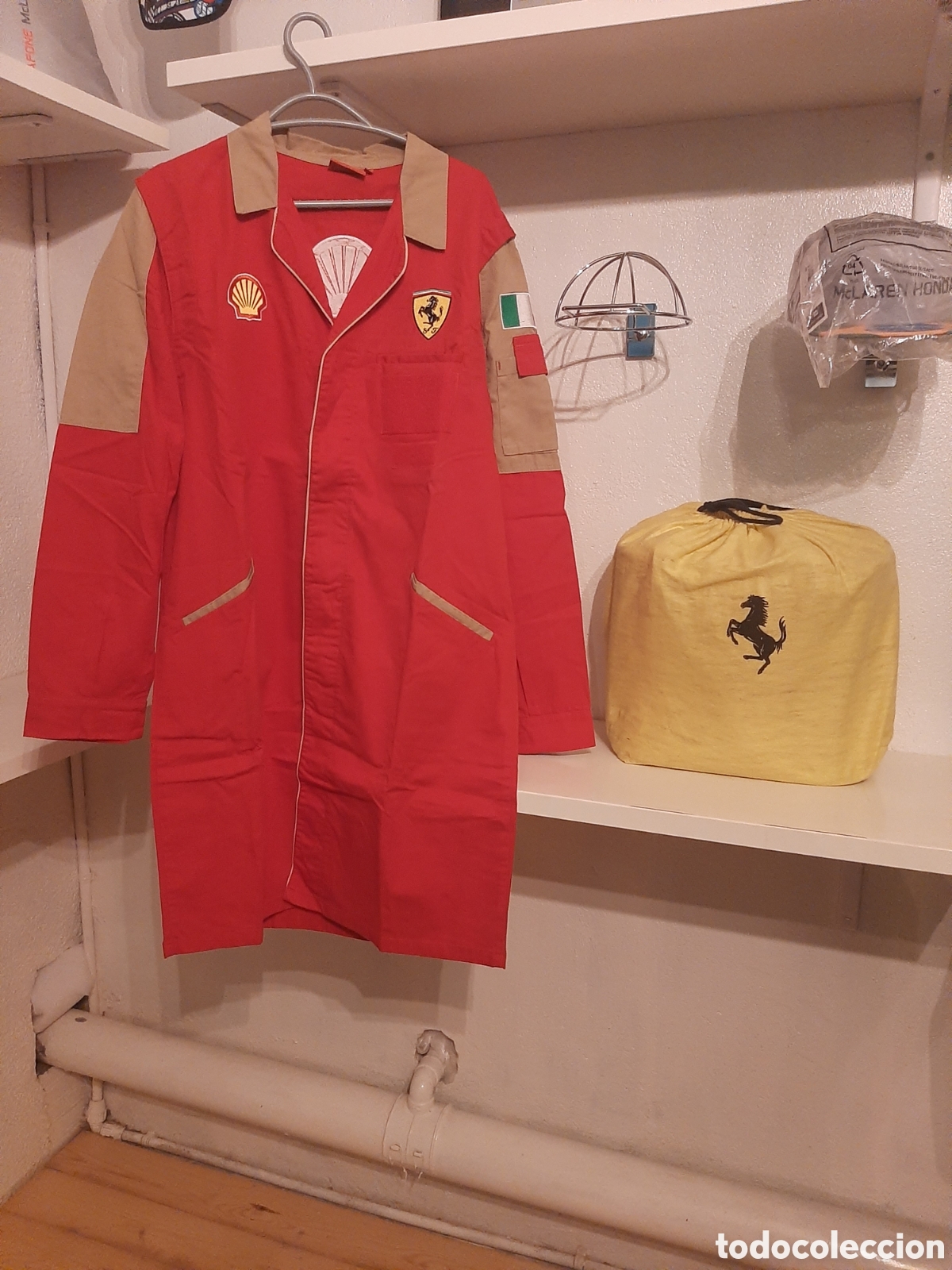Coleccionismo deportivo: Bata de trabajo F&aacute;brica Ferrari - Foto 1