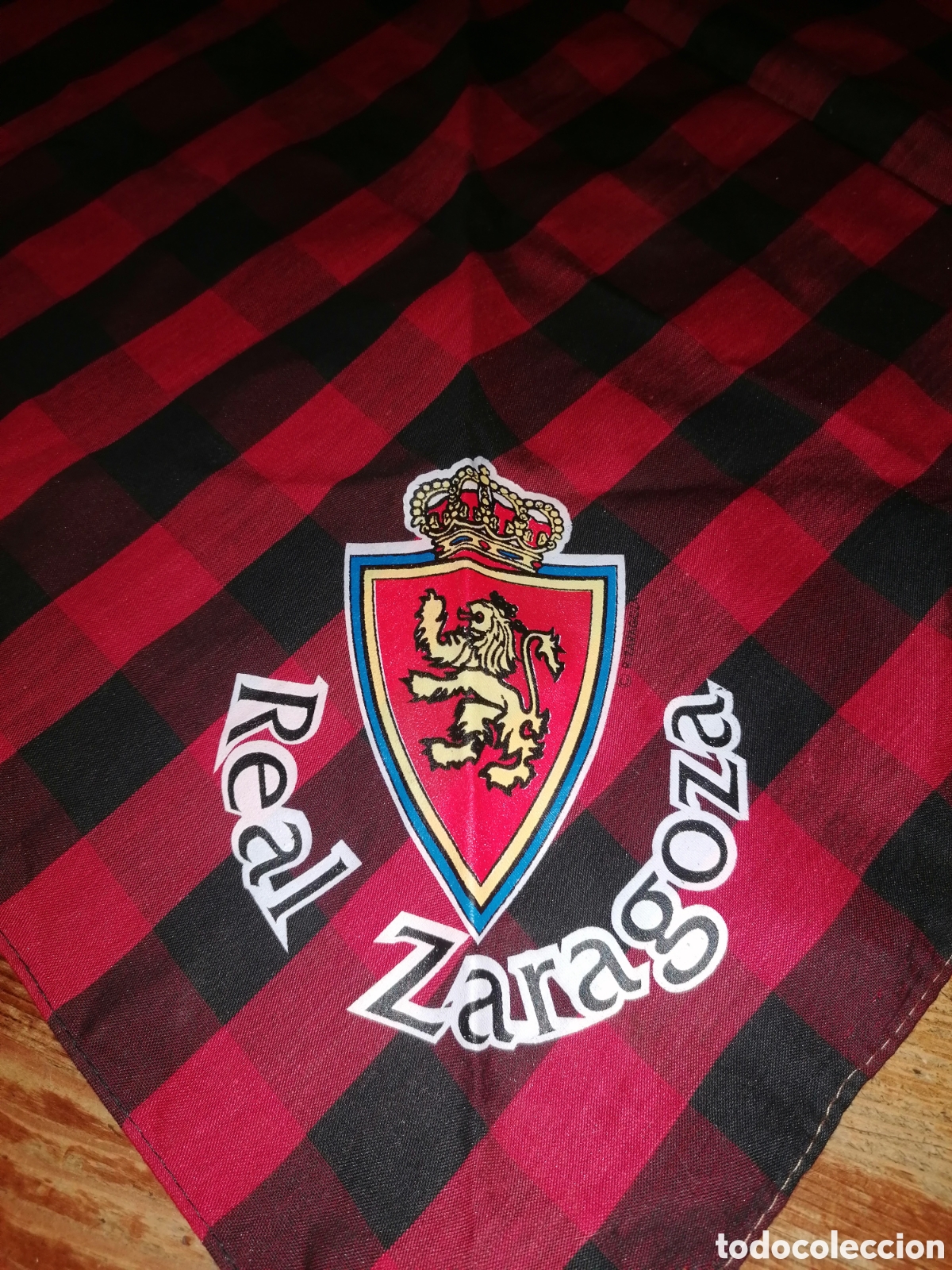 Coleccionismo deportivo: Antiguo cachirulo del Real Zaragoza - Foto 1