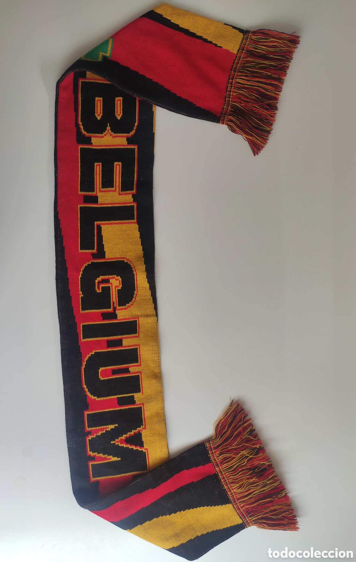 Coleccionismo deportivo: Bufanda reversible B&eacute;lgica, Copa 2014 - Foto 3