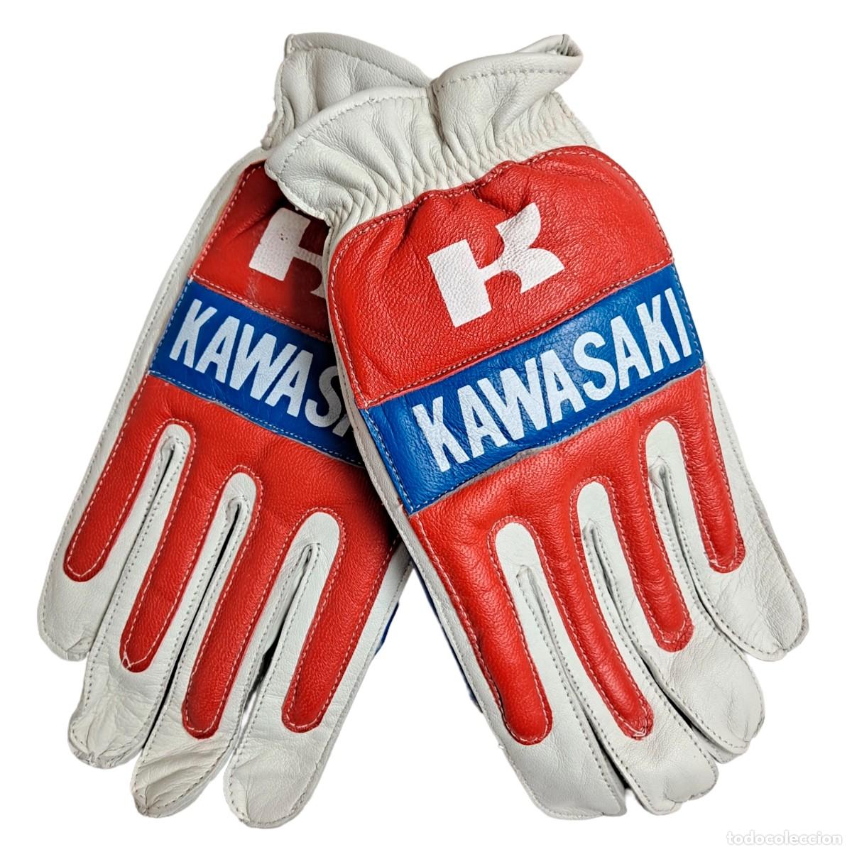 Coleccionismo deportivo: Guantes vintage Kawasaki - Foto 1