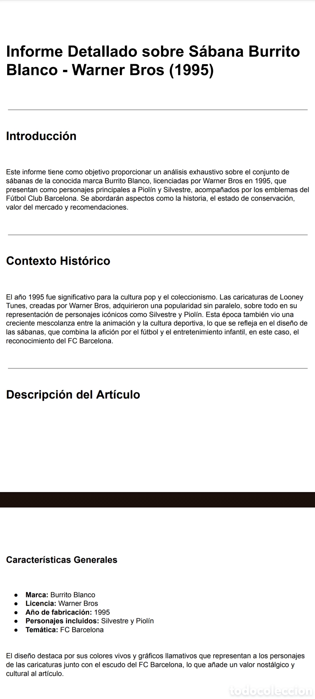 Coleccionismo deportivo: Sabanas del bar&ccedil;a Warner bros - Foto 6