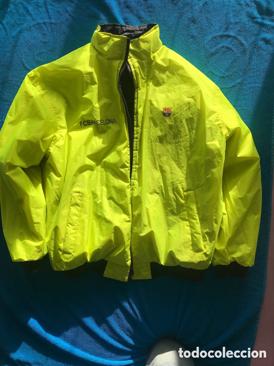Coleccionismo deportivo: CHAQUETA ANORAK DEL BAR&Ccedil;A REVERSIBLE IMPERMEABLE - Foto 4