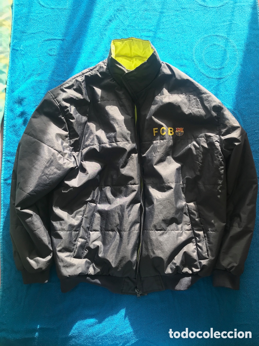 Coleccionismo deportivo: CHAQUETA ANORAK DEL BAR&Ccedil;A REVERSIBLE IMPERMEABLE - Foto 1