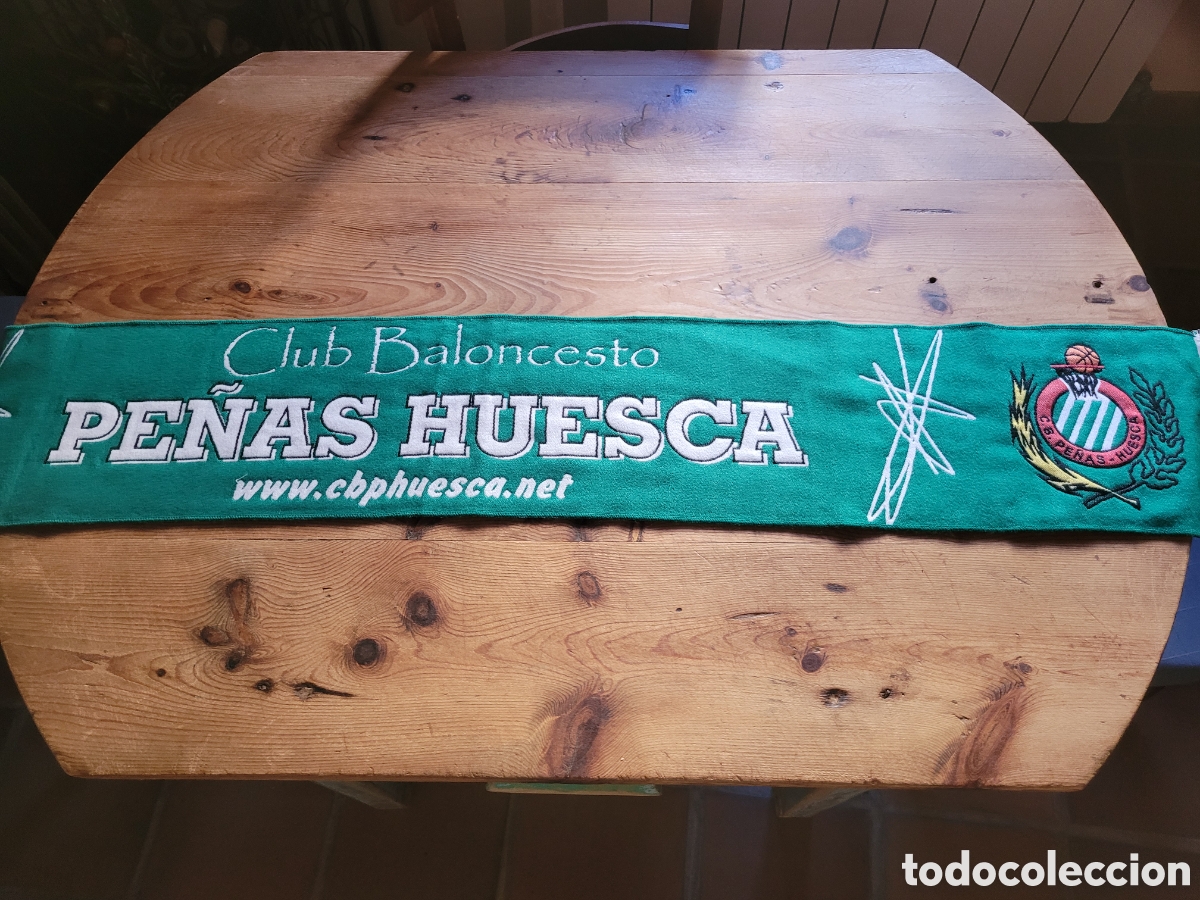 Coleccionismo deportivo: Bufanda del CB Pe&ntilde;as Huesca - Foto 3