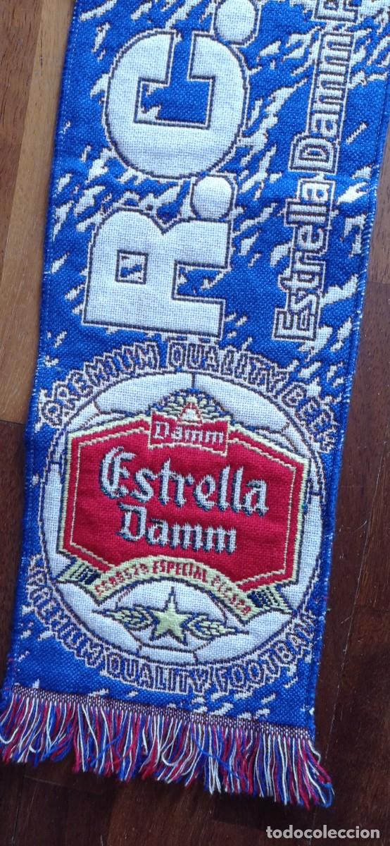 Coleccionismo deportivo: BUFANDA R.C.D.ESPA&Ntilde;OL ESTRELLA DAMM - Foto 3
