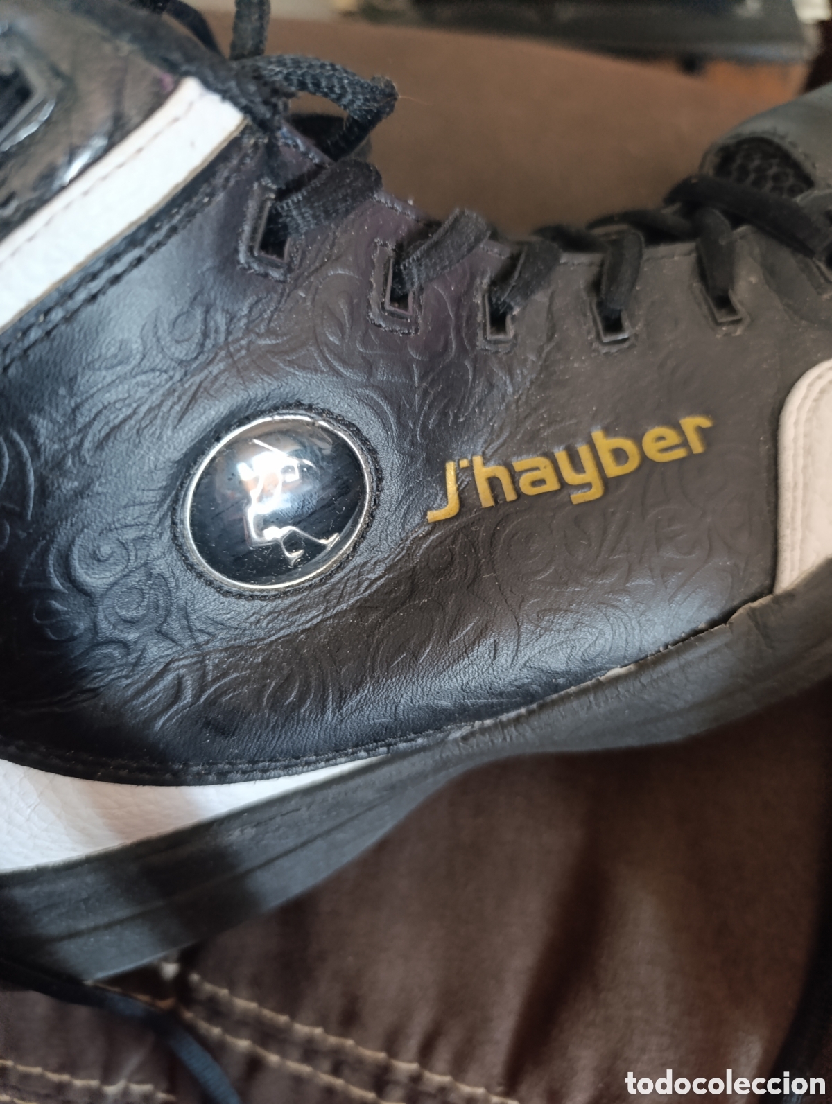 Coleccionismo deportivo: BOTAS BASKET JHAYBER N&deg;44,RARAS - Foto 3
