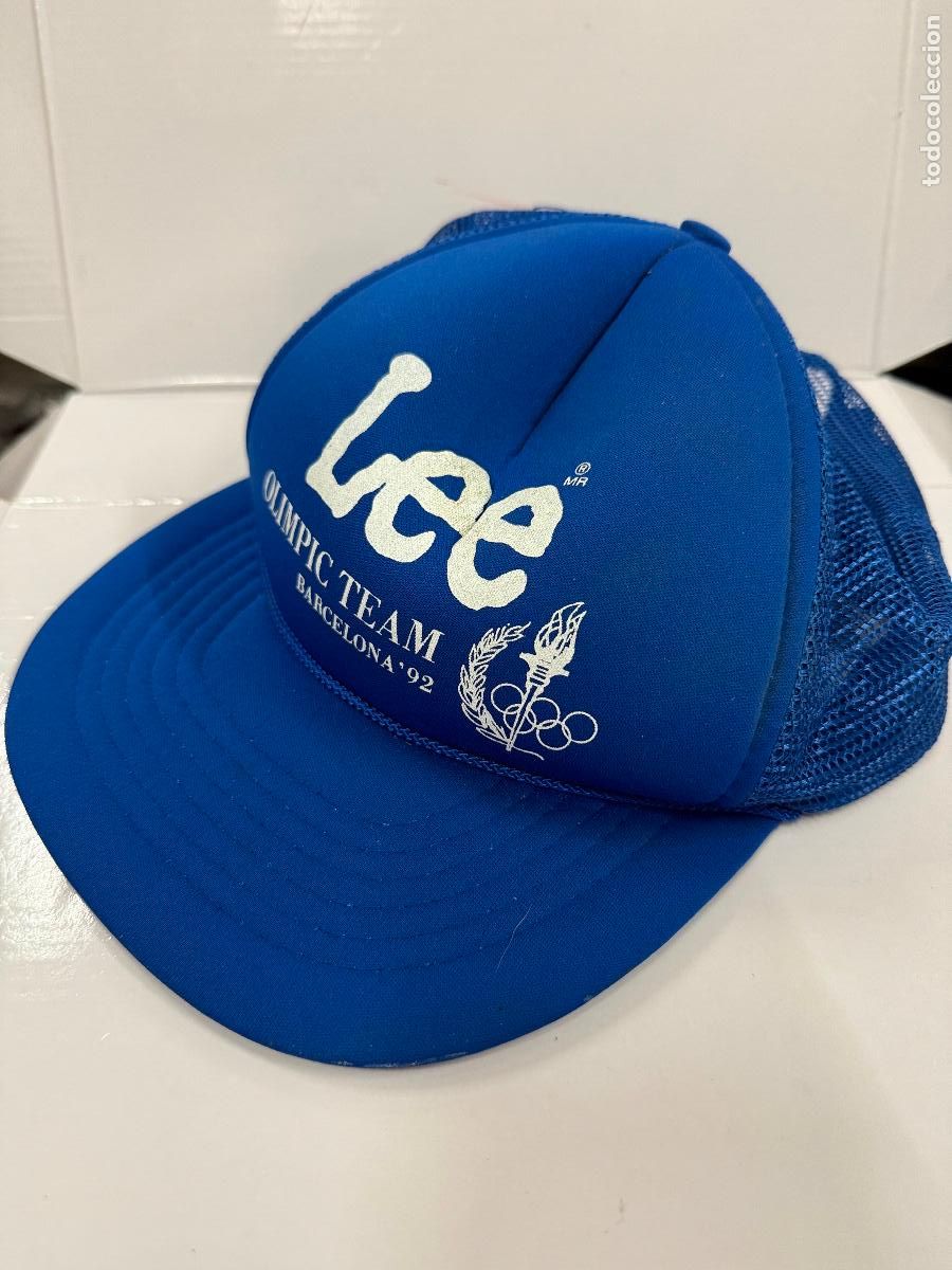 Coleccionismo deportivo: Gorra OLIMPIADAS BARCELONA 92. - LEE Olimpic Team -. Regulable - Foto 1