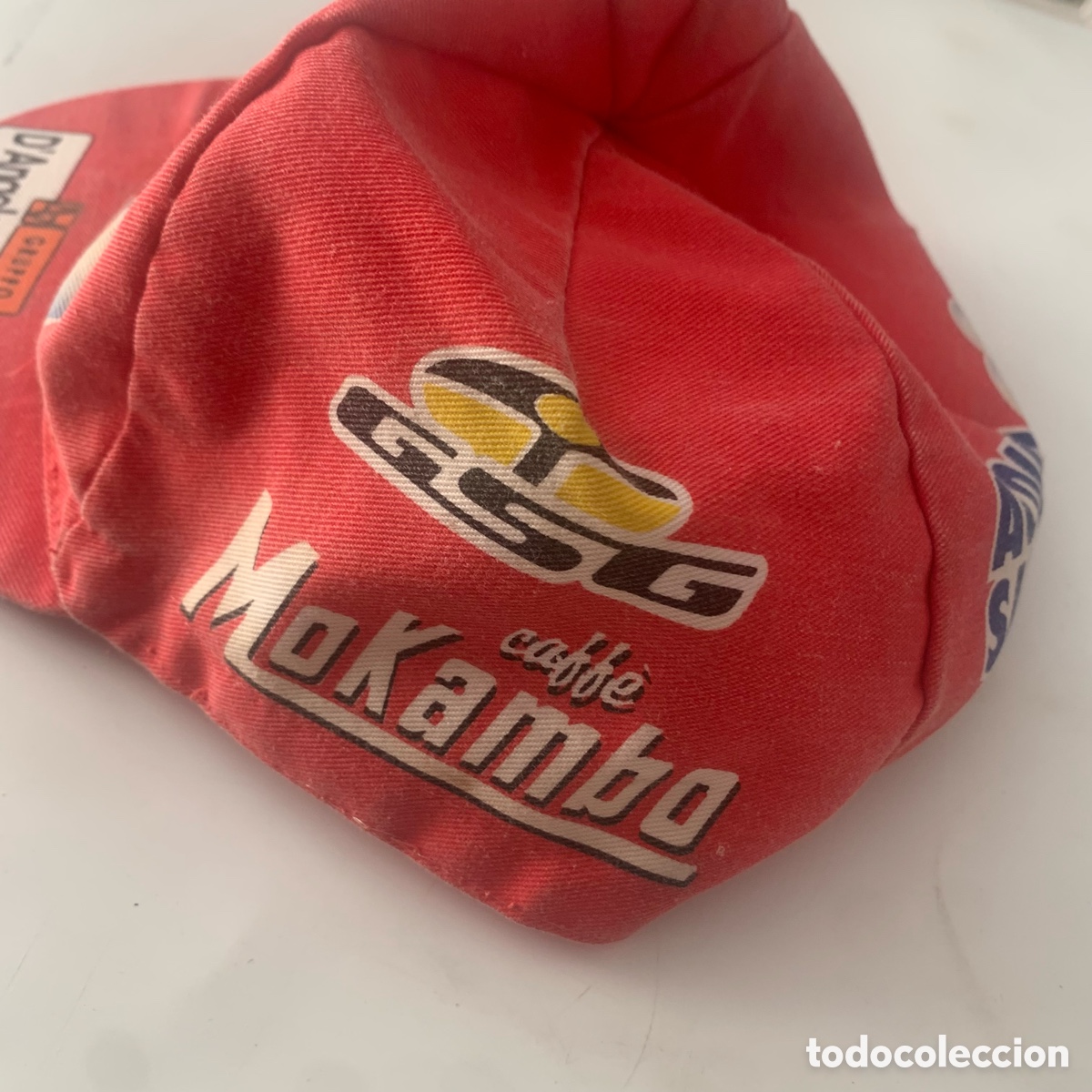 Coleccionismo deportivo: Gorra visera de ciclista del equipo 2010 ACQUA SAPONE - Foto 3