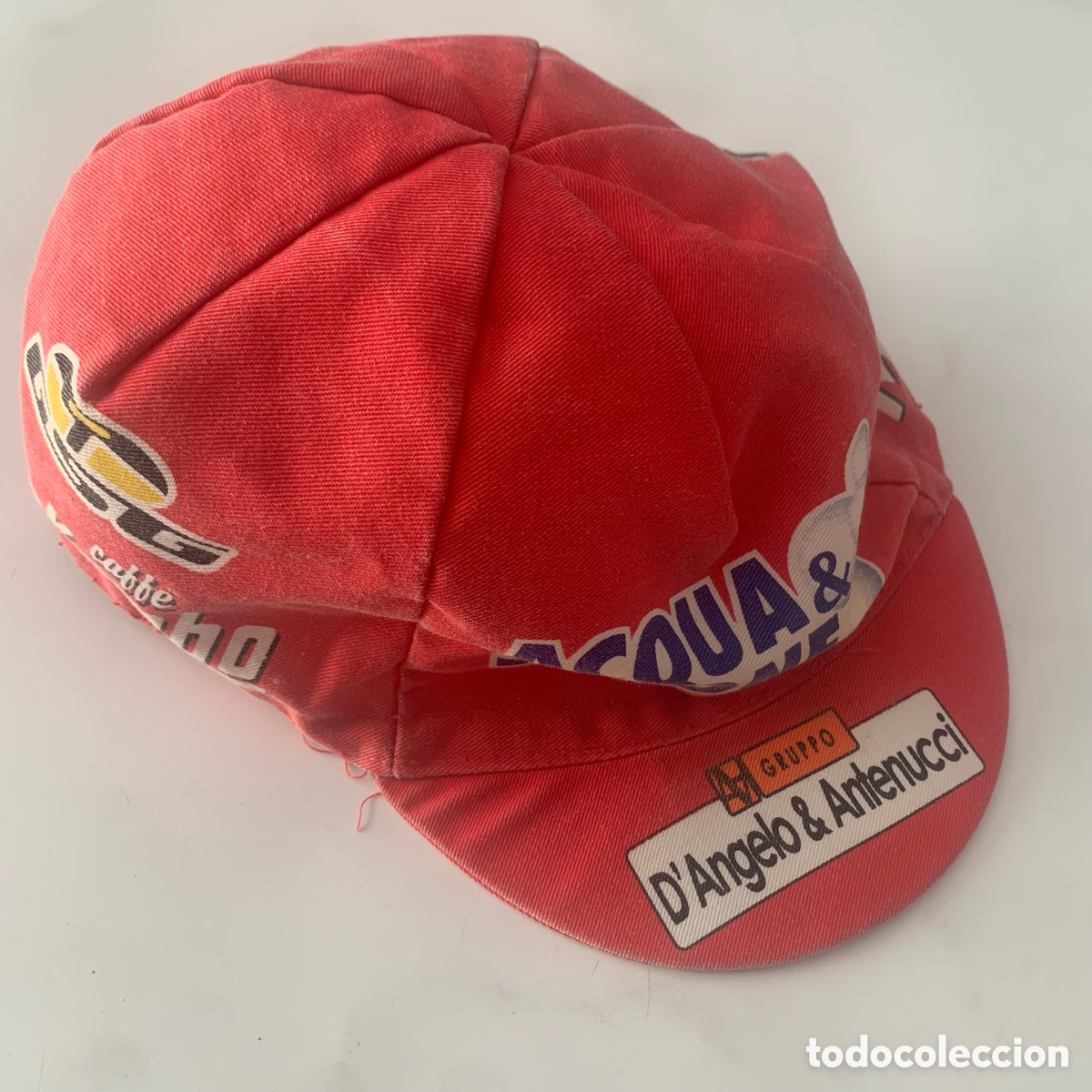 Coleccionismo deportivo: Gorra visera de ciclista del equipo 2010 ACQUA SAPONE - Foto 1