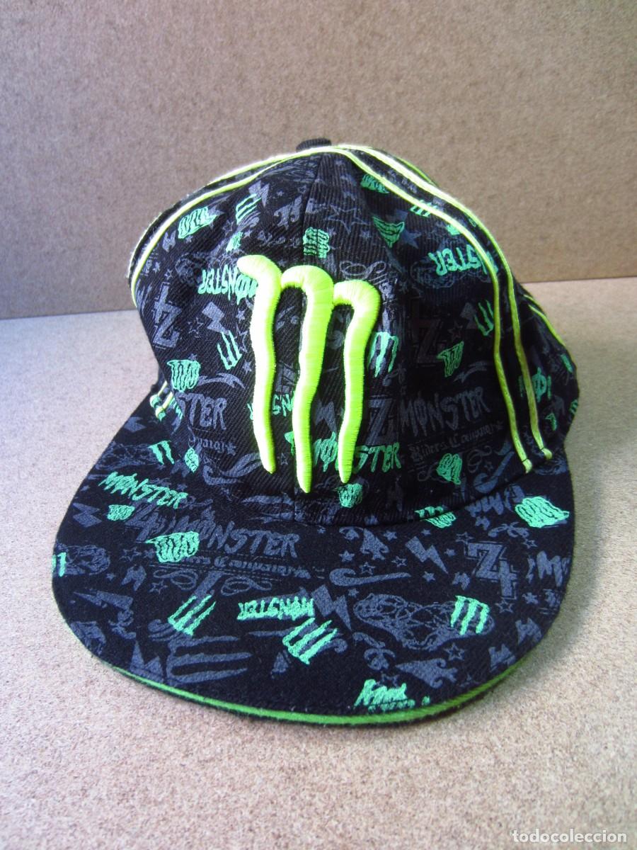 Coleccionismo deportivo: Gorra Visera Monster Negra y Verde (Talla Unica) - Foto 1