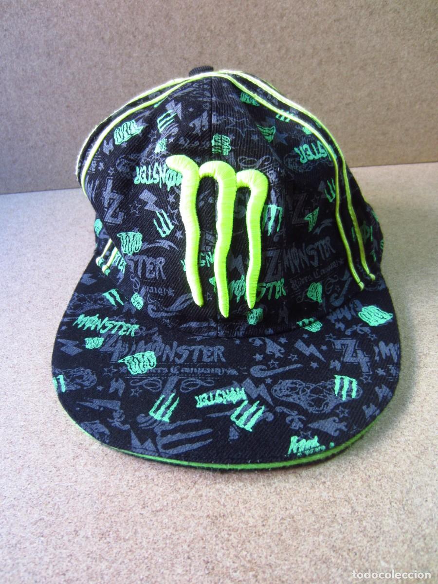 Coleccionismo deportivo: Gorra Visera Monster Negra y Verde (Talla Unica) - Foto 2