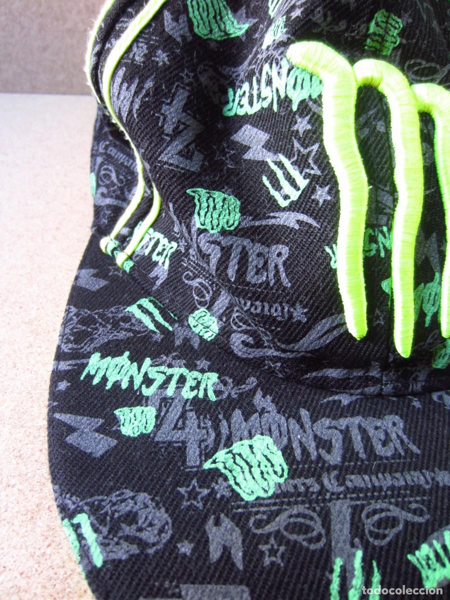 Coleccionismo deportivo: Gorra Visera Monster Negra y Verde (Talla Unica) - Foto 8