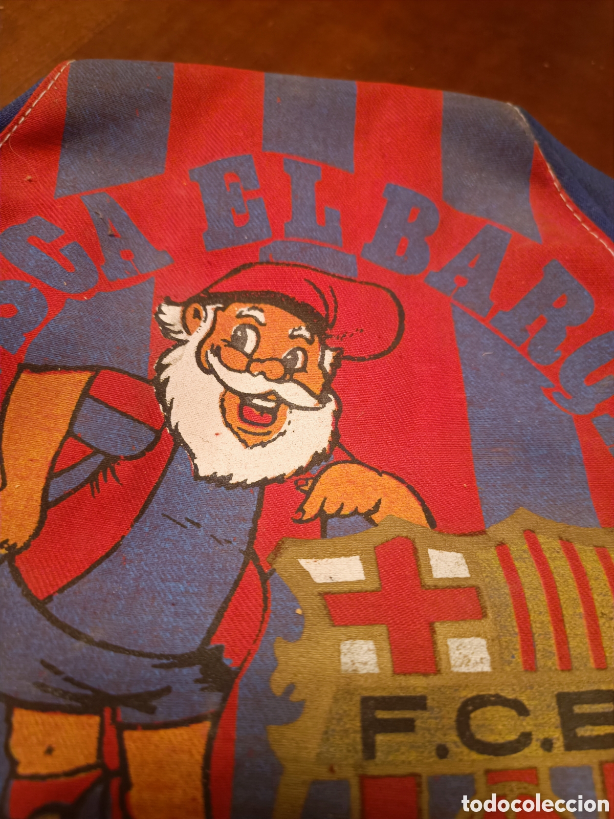 Coleccionismo deportivo: Gorra o boina antigua de Barcelona - Foto 4