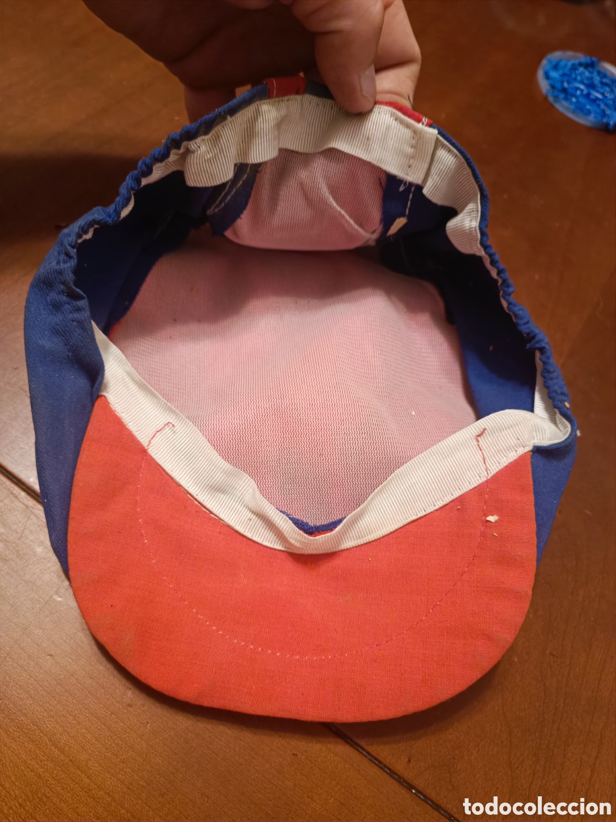 Coleccionismo deportivo: Gorra o boina antigua de Barcelona - Foto 6