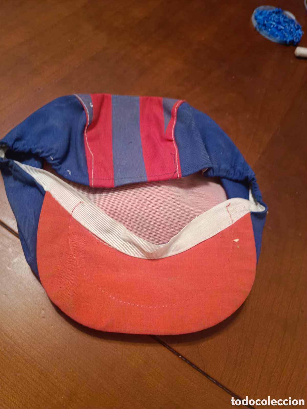 Coleccionismo deportivo: Gorra o boina antigua de Barcelona - Foto 7