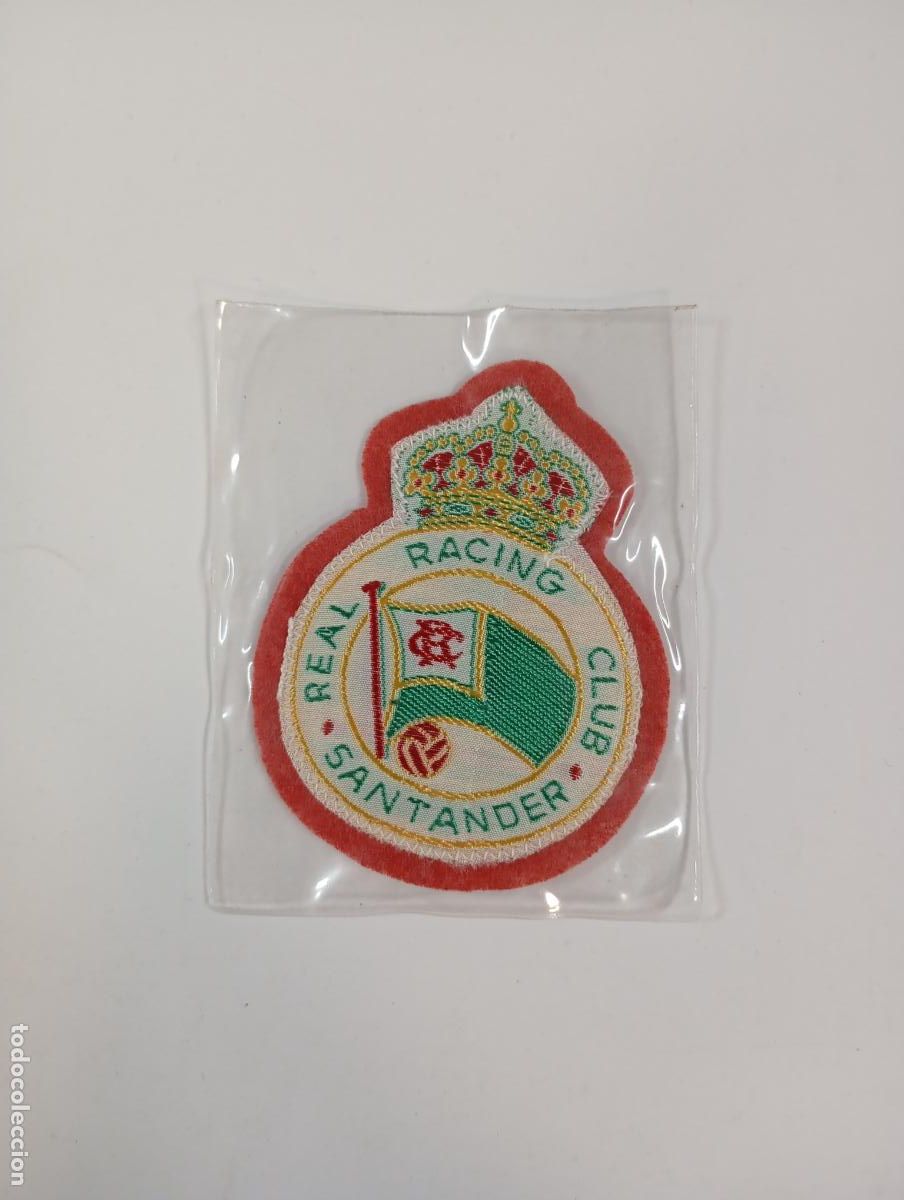 Coleccionismo deportivo: Escudos tela Racing de Sanatander. PN09 - Foto 1