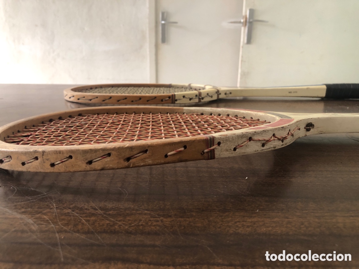 Coleccionismo deportivo: 2 Raquetas tenis Advance madera - Foto 10
