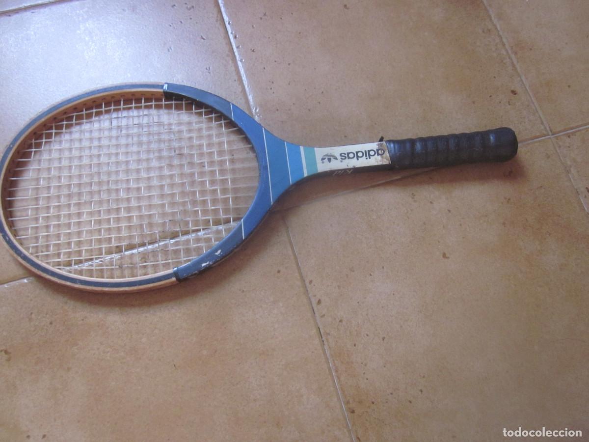 Coleccionismo deportivo: RAQUETA DE TENIS INFANTIL MADERA ADIDAS - Foto 1