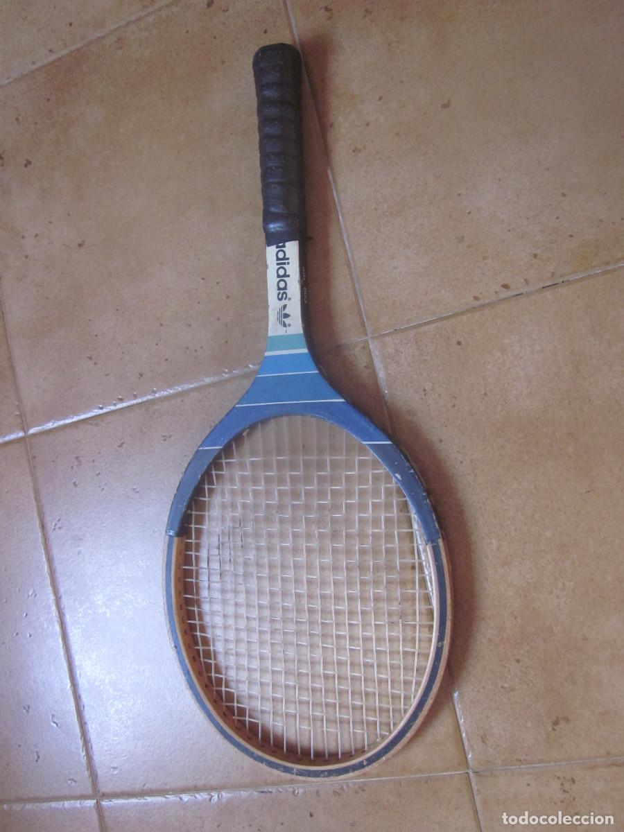 Coleccionismo deportivo: RAQUETA DE TENIS INFANTIL MADERA ADIDAS - Foto 2