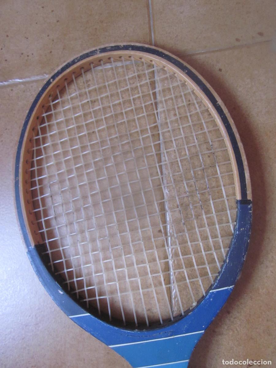 Coleccionismo deportivo: RAQUETA DE TENIS INFANTIL MADERA ADIDAS - Foto 4