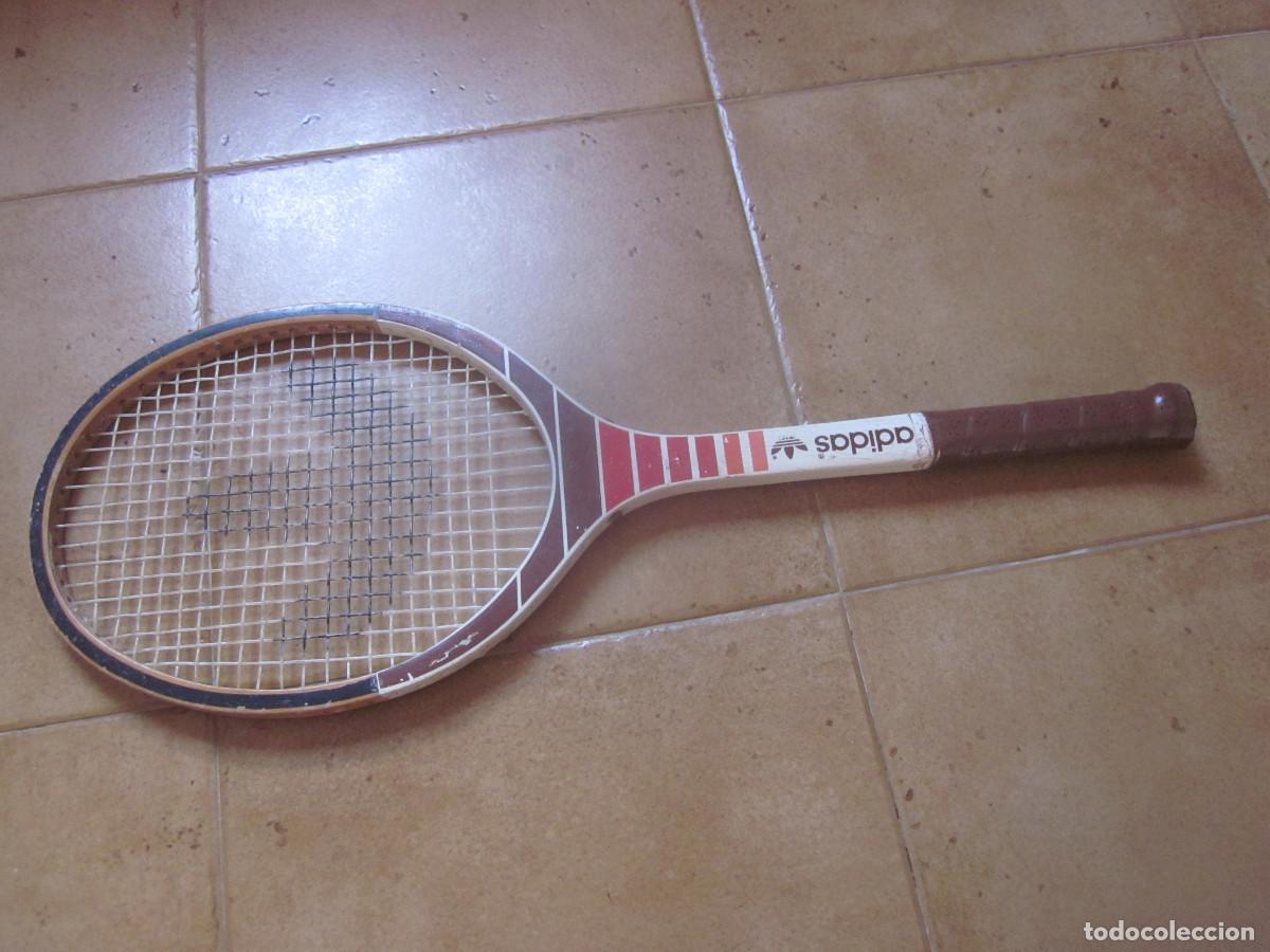 Coleccionismo deportivo: RAQUETA DE TENIS MADERA ADIDAS - Foto 1