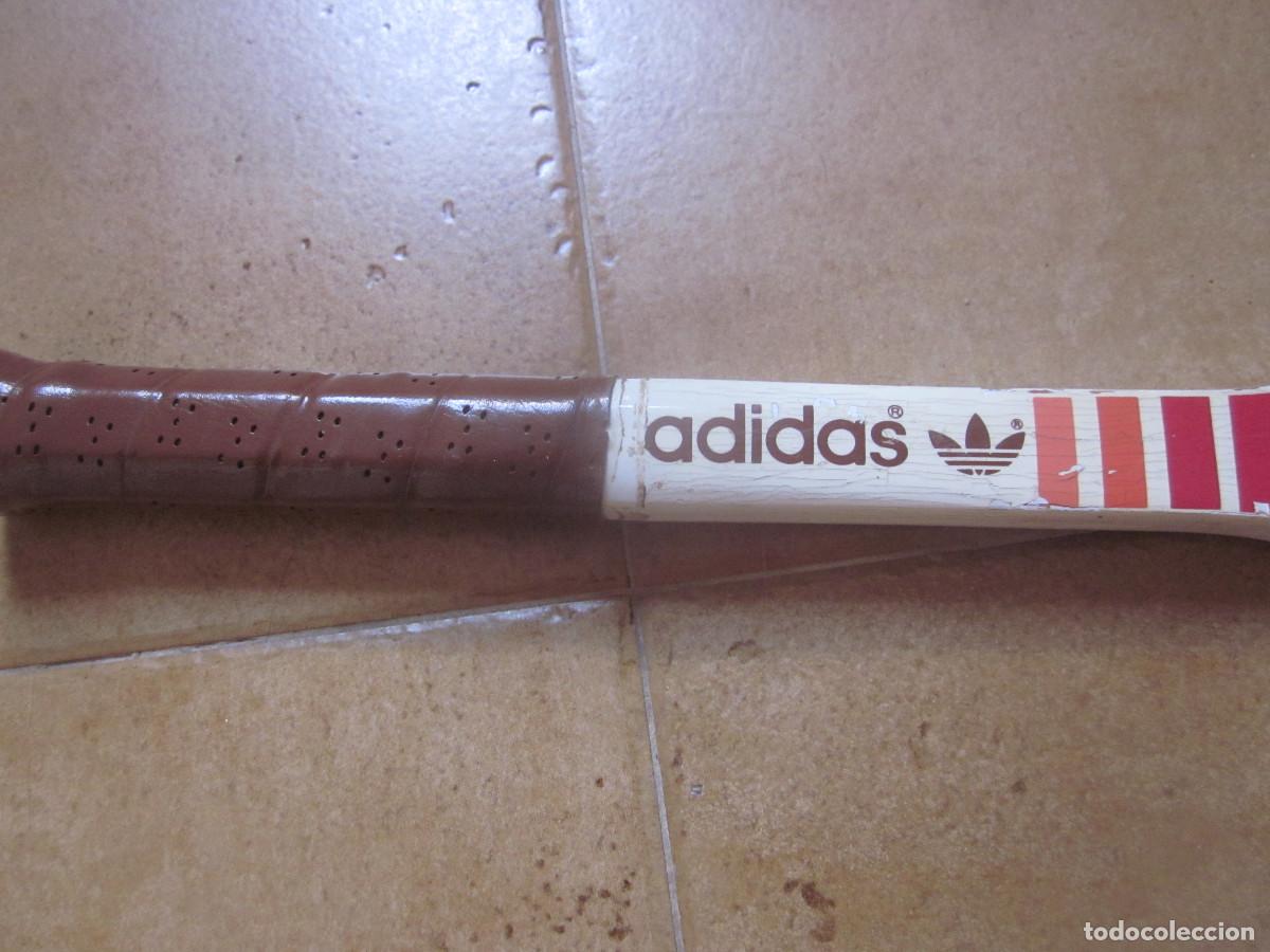 Coleccionismo deportivo: RAQUETA DE TENIS MADERA ADIDAS - Foto 2