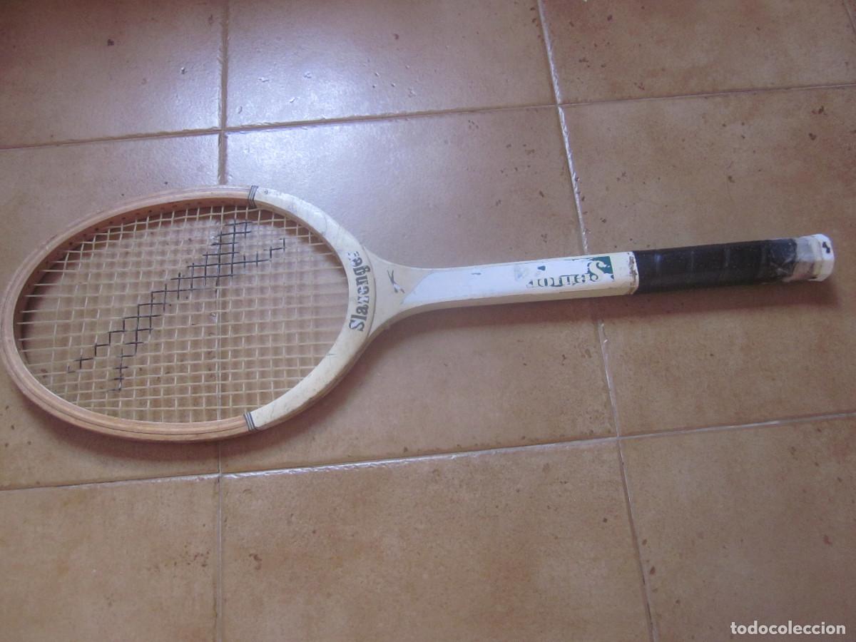 Coleccionismo deportivo: RAQUETA DE TENIS MADERA SLAZENGER - Foto 1