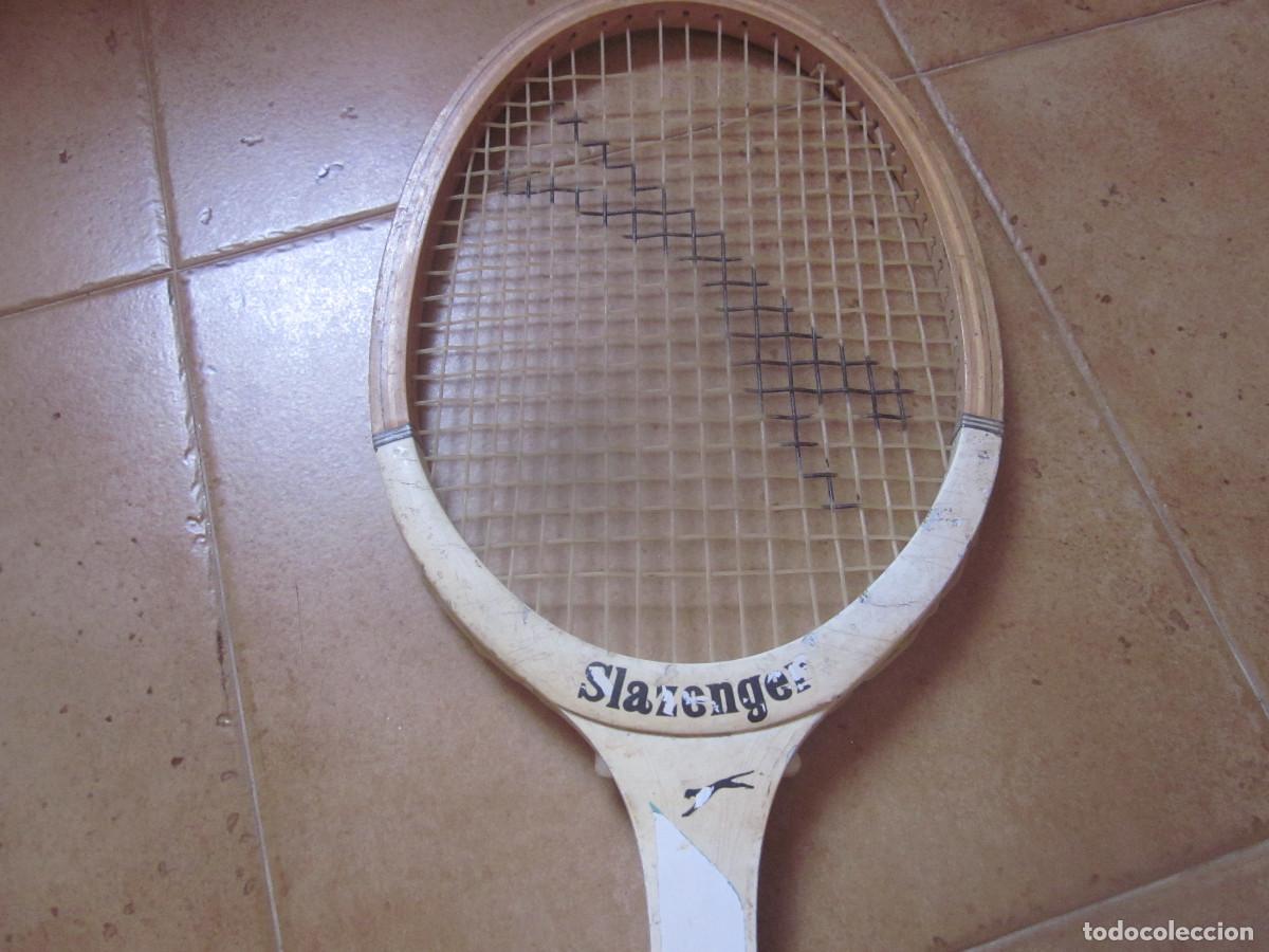 Coleccionismo deportivo: RAQUETA DE TENIS MADERA SLAZENGER - Foto 4