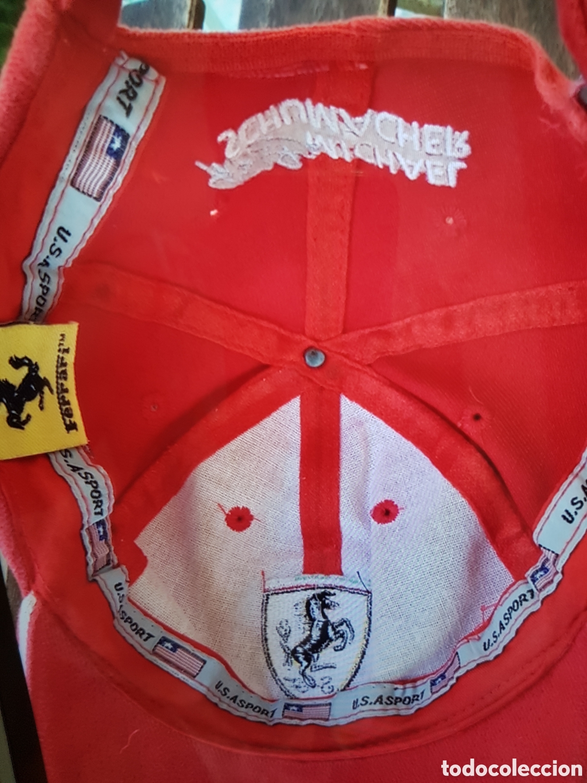 Coleccionismo deportivo: Gorra Ferrari Michael Schumacher - Foto 4