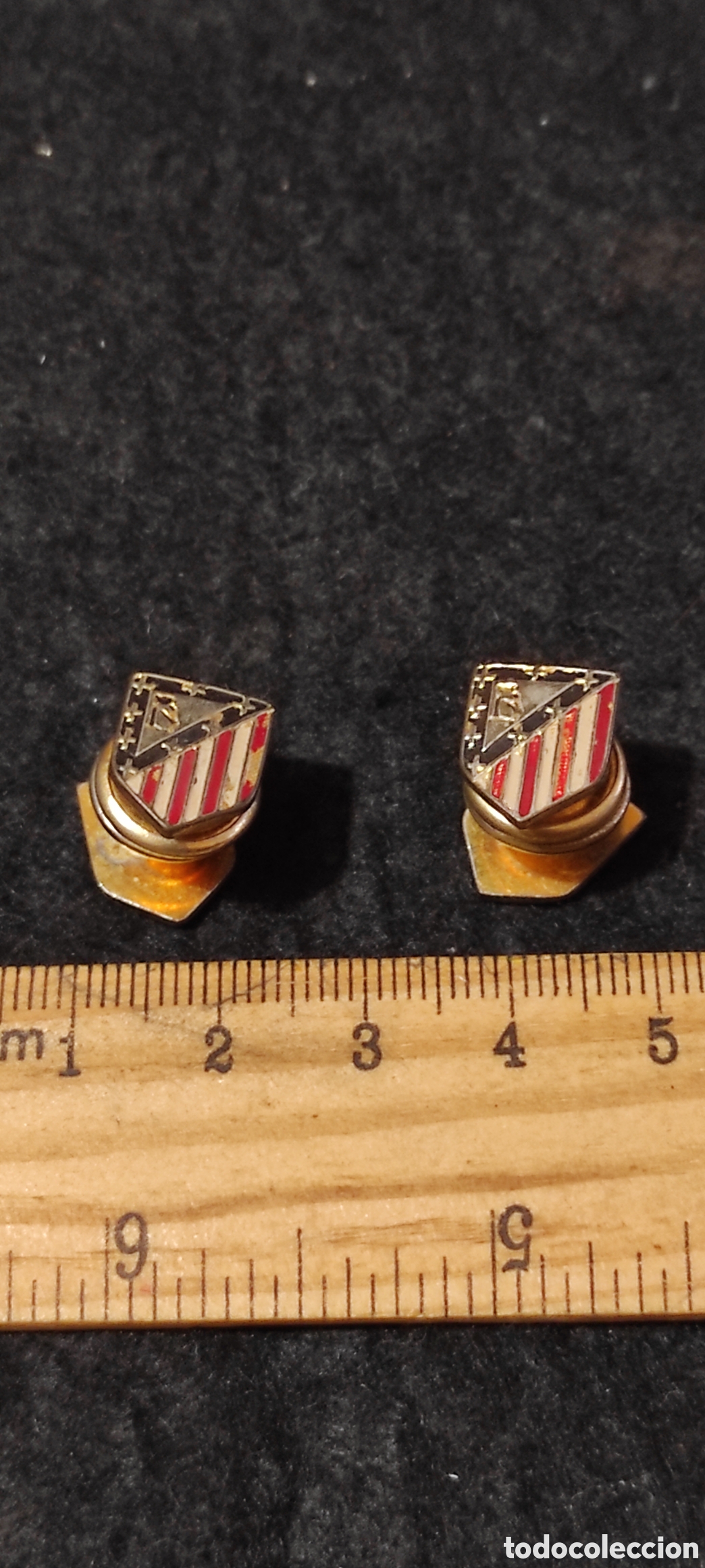 Coleccionismo deportivo: Antiguos gemelos del Atl&eacute;tico de Madrid - Foto 1