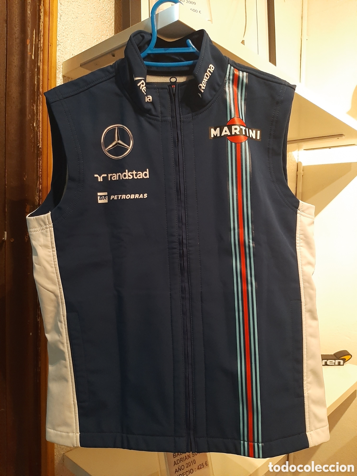 Coleccionismo deportivo: Chaleco oficial Williams Martini Racing F1 Team - Foto 1