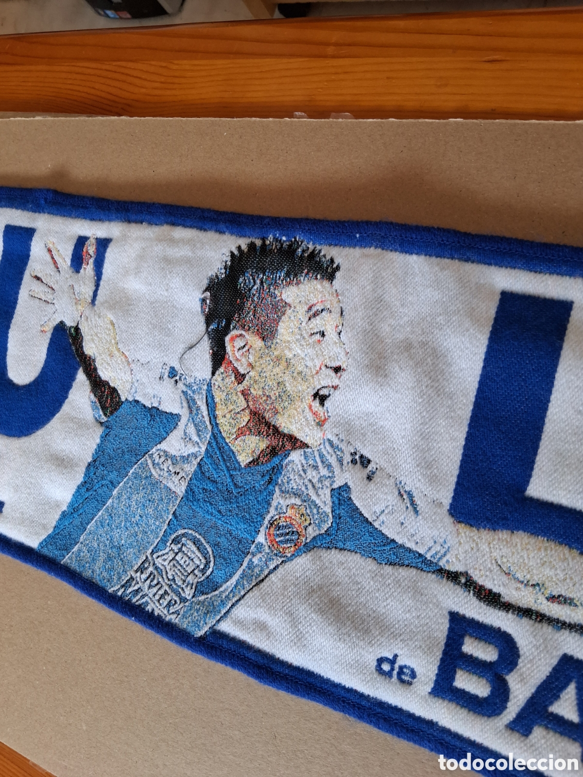 Coleccionismo deportivo: RCD ESPANYOL . WU LEI. BUFANDA. - Foto 7