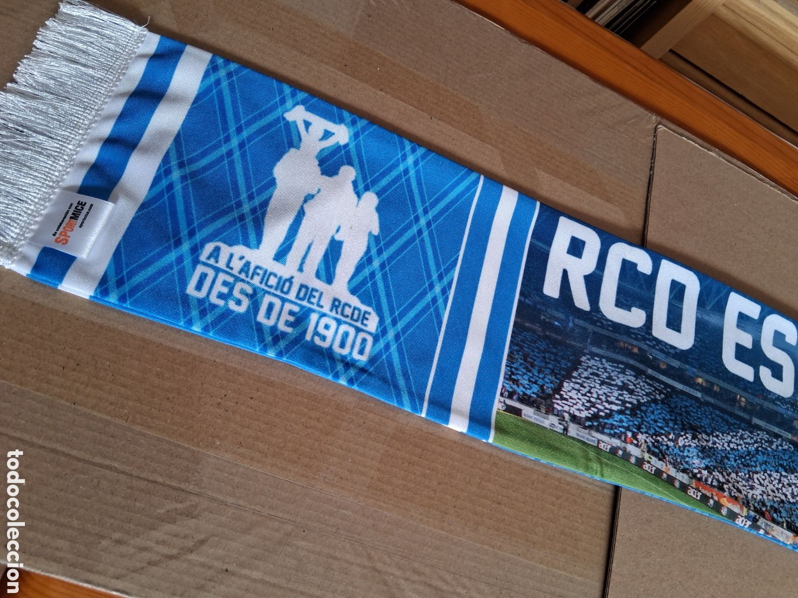 Coleccionismo deportivo: RCD ESPANYOL. BUFANDA. - Foto 6