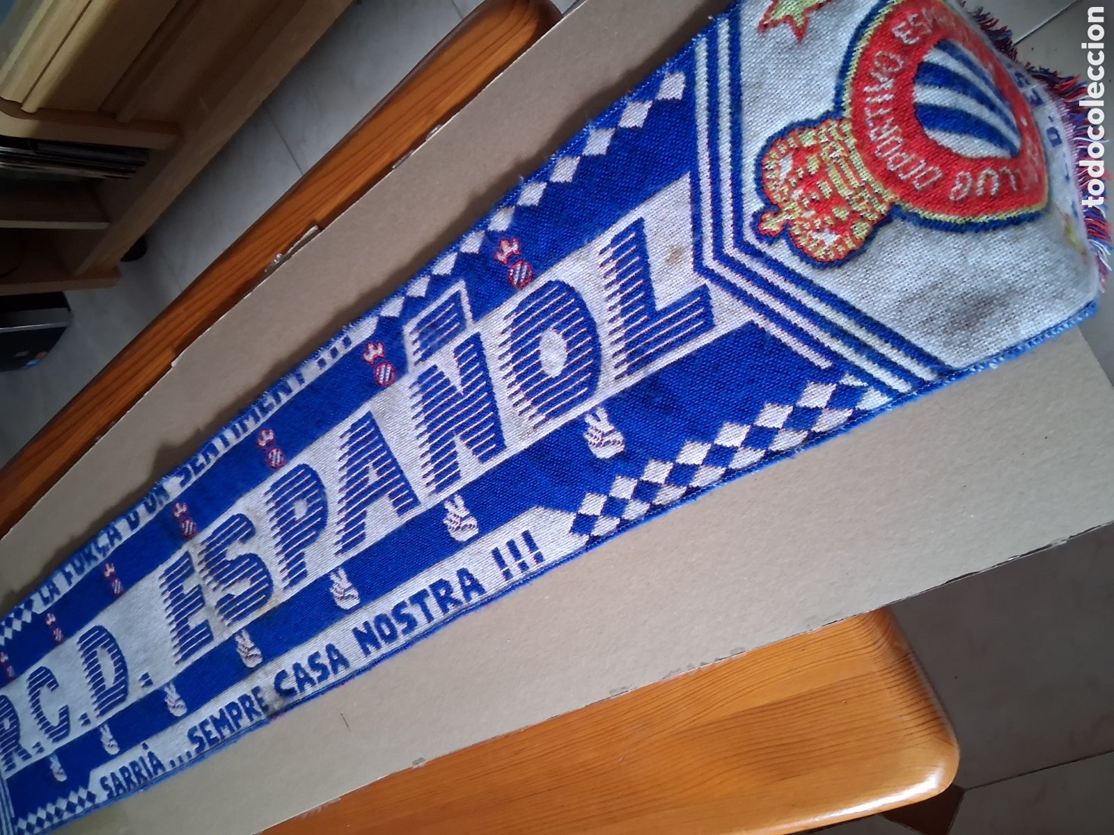Coleccionismo deportivo: RCD ESPANYOL. BUFANDA SARRIA. - Foto 3