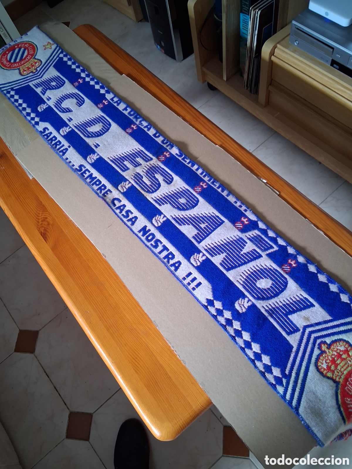 Coleccionismo deportivo: RCD ESPANYOL. BUFANDA SARRIA. - Foto 1