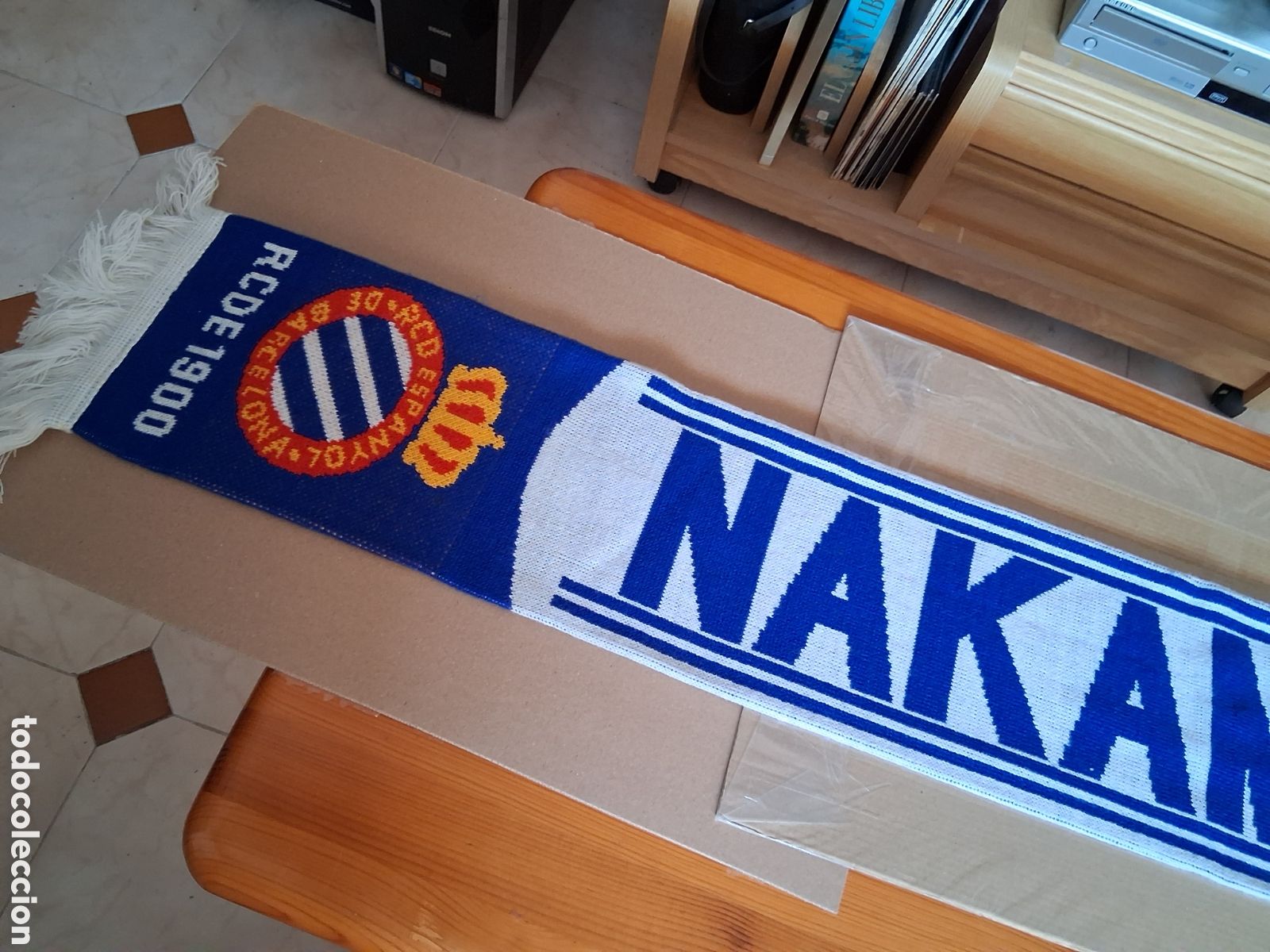 Coleccionismo deportivo: RCD ESPANYOL. NAKAMURA. BUFANDA. - Foto 2