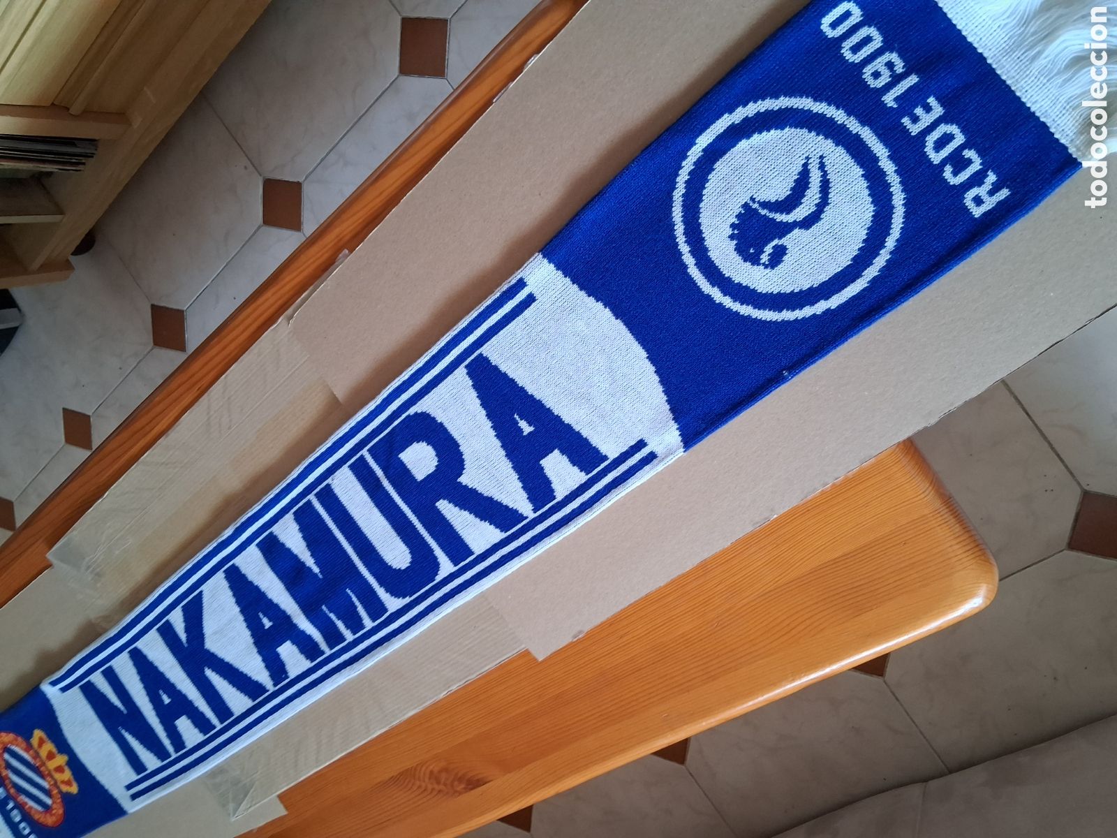 Coleccionismo deportivo: RCD ESPANYOL. NAKAMURA. BUFANDA. - Foto 4