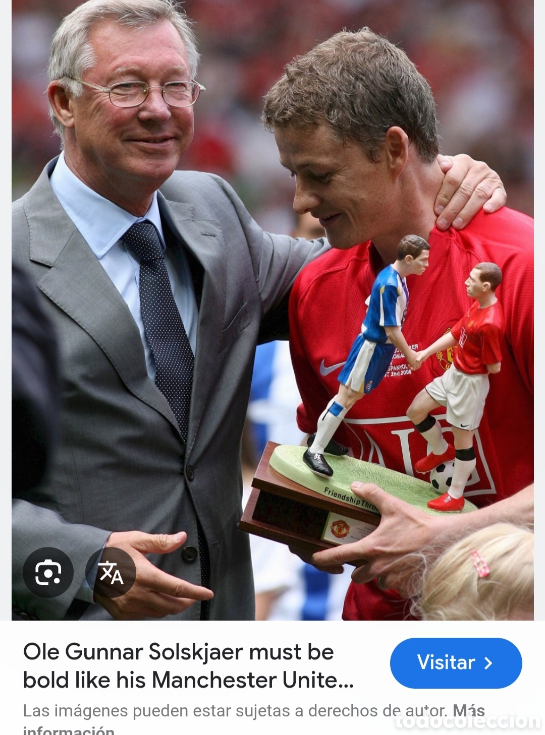 Coleccionismo deportivo: RCD ESPANYOL. HOMENAJE. SOLSKJAER. - Foto 6