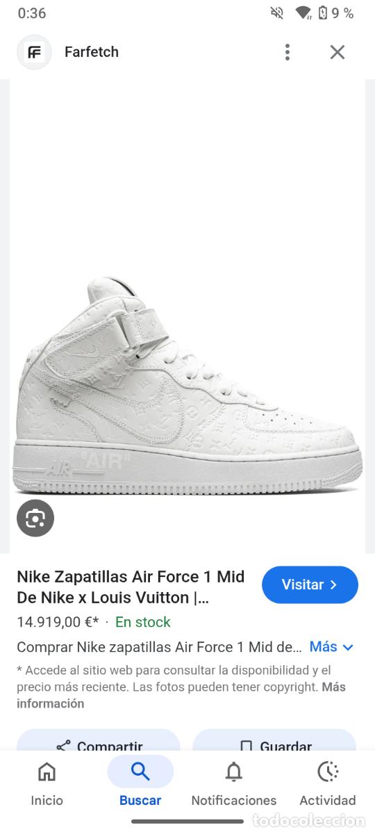 Coleccionismo deportivo: Zapatillas Nike Air force 1 Luis buitton - Foto 4