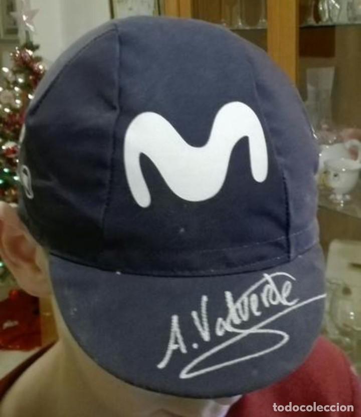 Coleccionismo deportivo: Alejandro Valverde. Gorra de ciclismo. - Foto 1