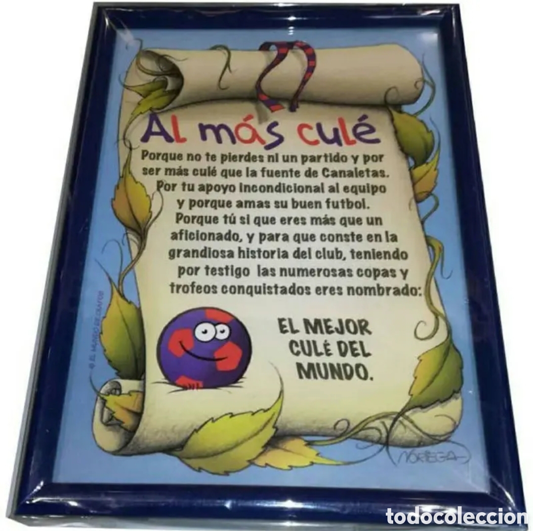 Coleccionismo deportivo: Marco forofos del f&uacute;tbol. - Foto 1