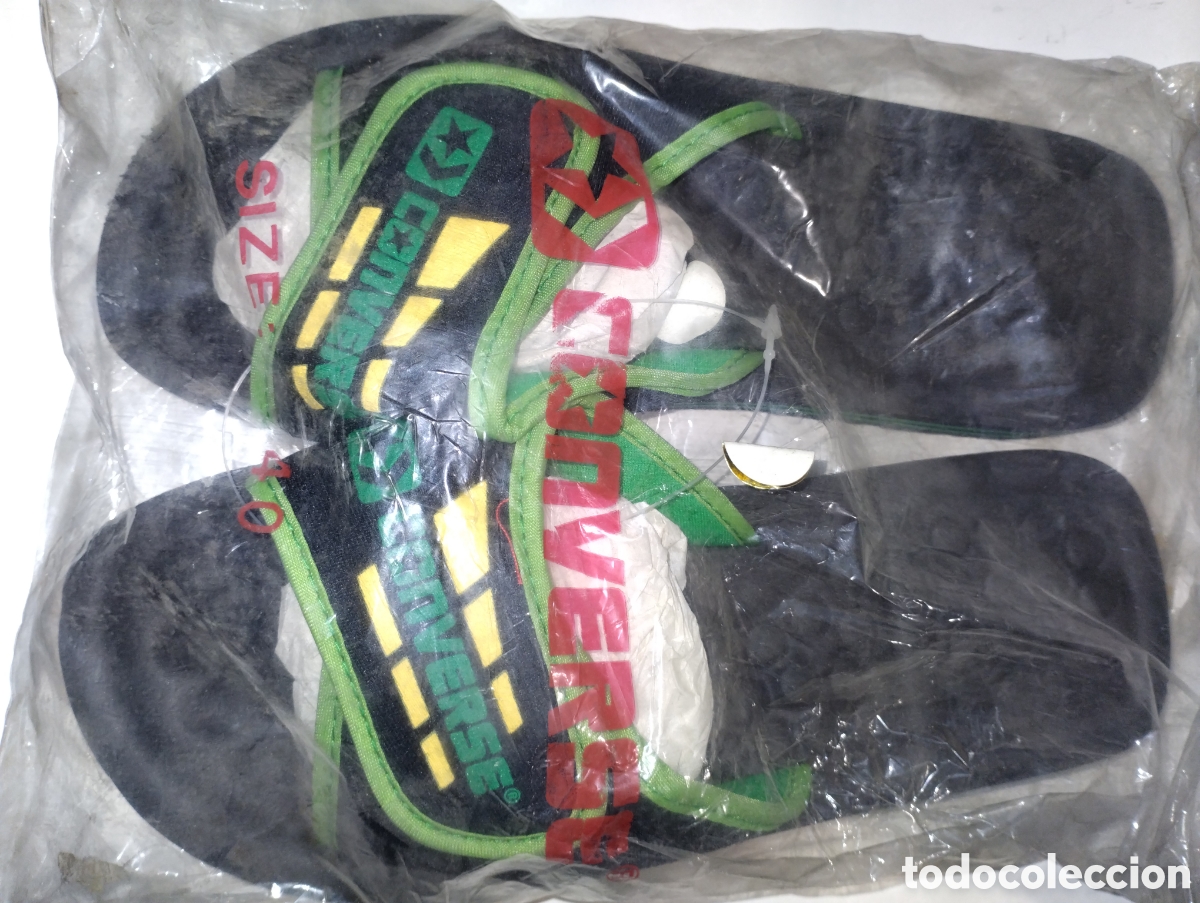 Coleccionismo deportivo: CHANCLAS CONVERSE VINTAGE VERDES 40 - Foto 1